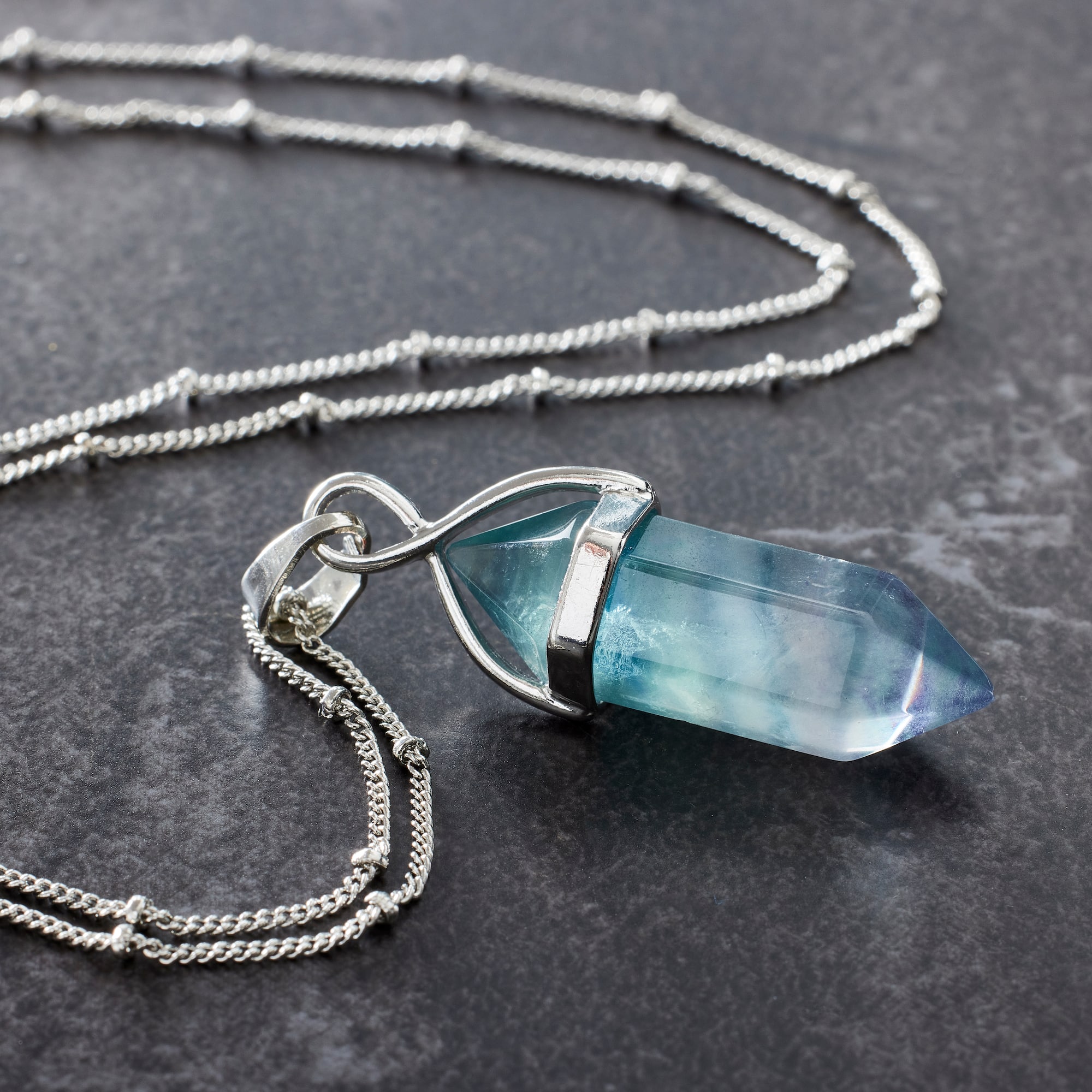 Sedona Rainbow Fluorite Point Pendant by Bead Landing™